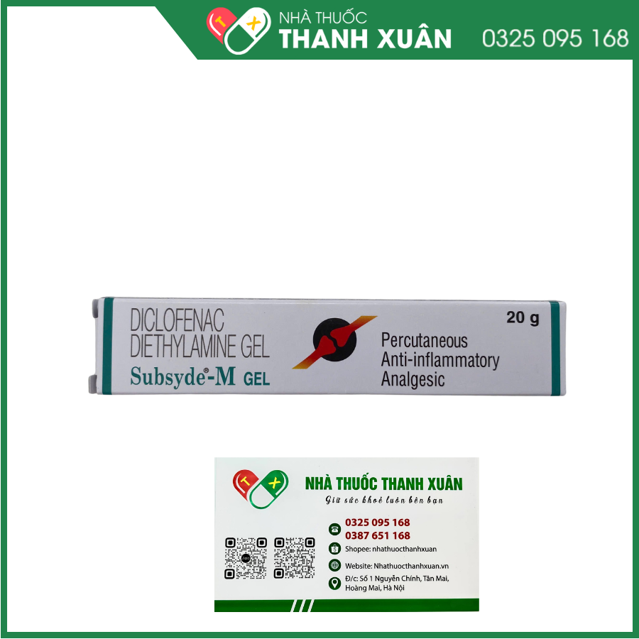 Thuốc bôi Subsyde-M Gel chống viêm, giảm đau qua da